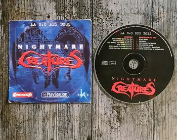 La BO Des Boss PS1 CD audio Nightmare Créature Sony