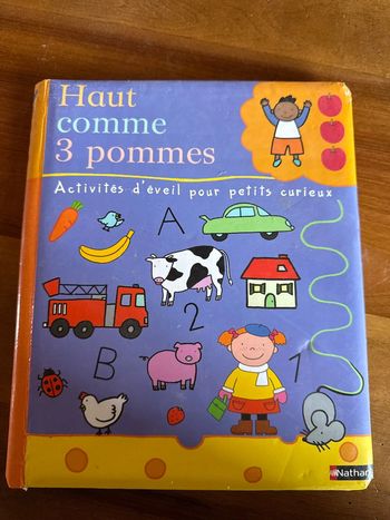 Livre enfants, haut comme trois pommes activités d’éveil pour les petits curieux