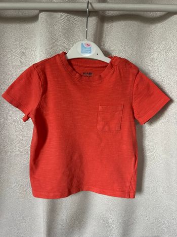 T-shirt saumon 24 mois 86 cm Kiabi 