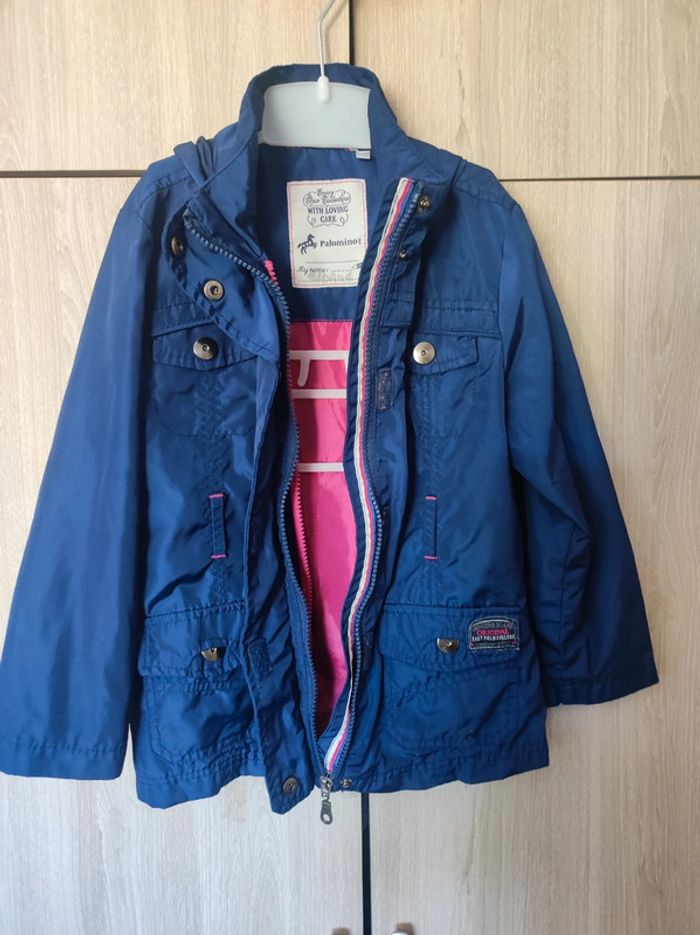 Imperméable coupe-vent bleu 6 ans Palomino - photo numéro 2