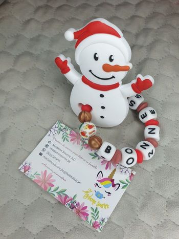 Hochet bonhomme de neige