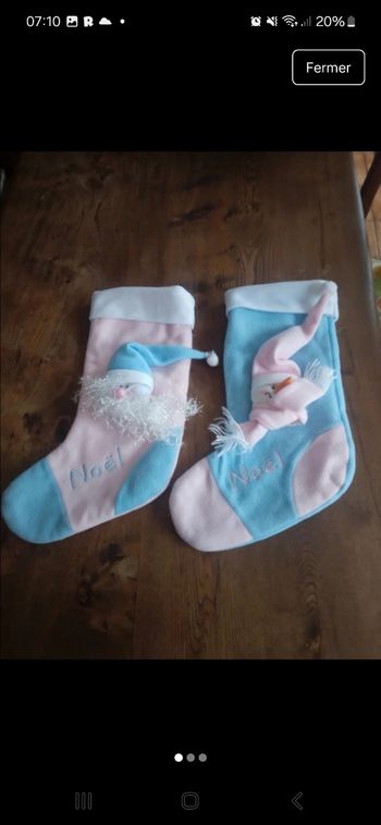 Lot de 2 bottes de noel 