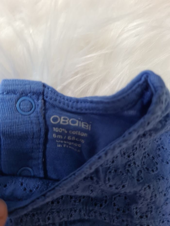 Tee-shirt bleu obaibi - photo numéro 3