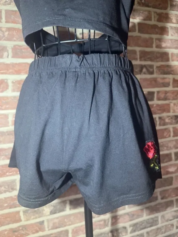 Ensemble short et top noir a fleurs Shein Taille S / 36 - photo numéro 6