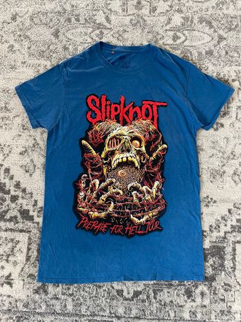 T-shirt rock oversize Slipknot gros imprimé streetwear hip-hop y2k skater taille M