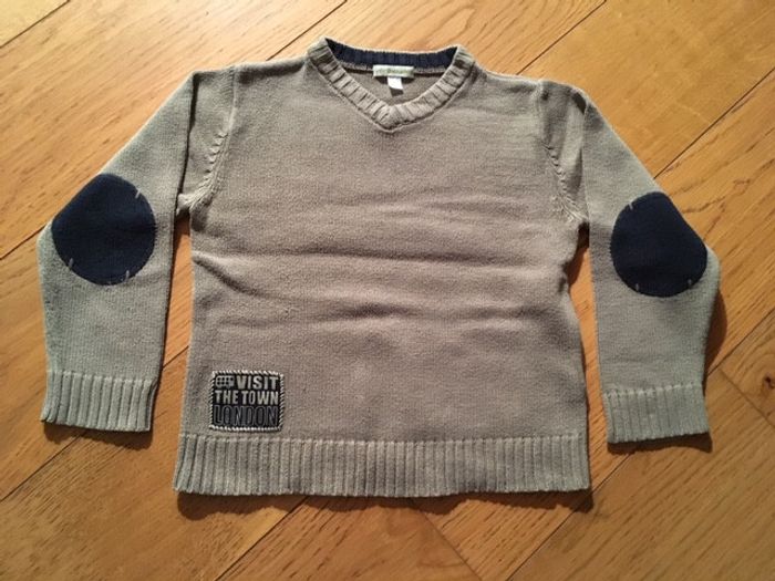 Pull kaki hiver garçon Vertbaudet 6 ans