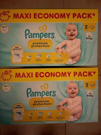 Couches Pampers Premium Protection Taille 2 Neuf