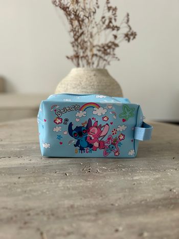 Trousse de toilette Stitch bleu