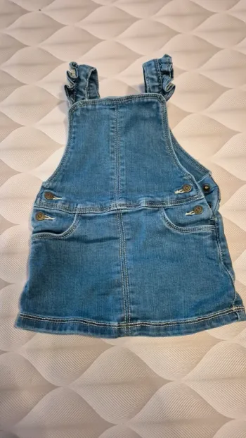 Salopette jupe jean