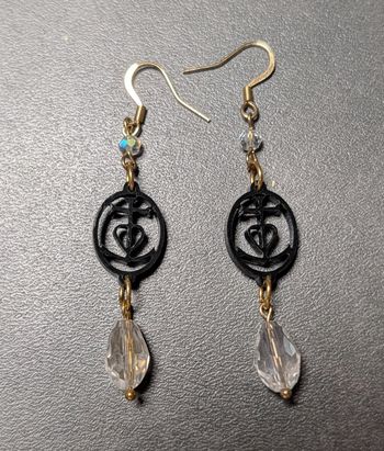 Boucles d'oreilles Croix de Camargue 