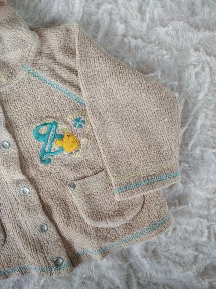 Gilet avec capuche Mixte 12 mois La compagnie des petits 100% coton - photo numéro 4