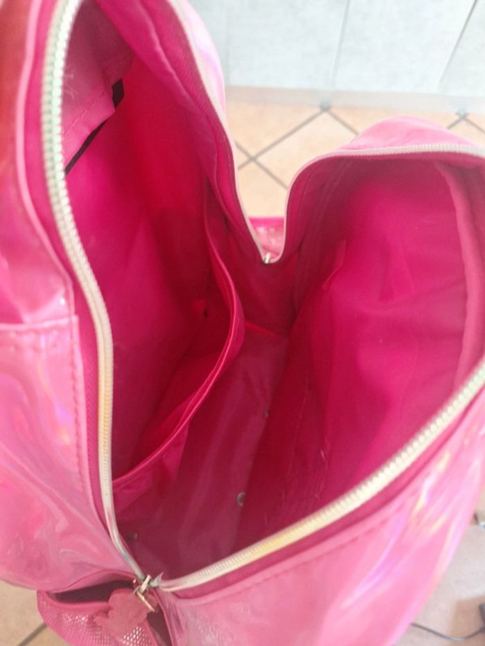 Sac à dos d'école Licorne rose. Dimensions - photo numéro 2