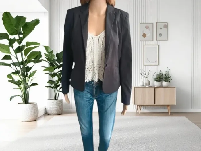 .veste blazer H&M cintrée noir taille S