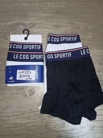 2 lots de 2 boxers homme Lecoq sportif M neuf
