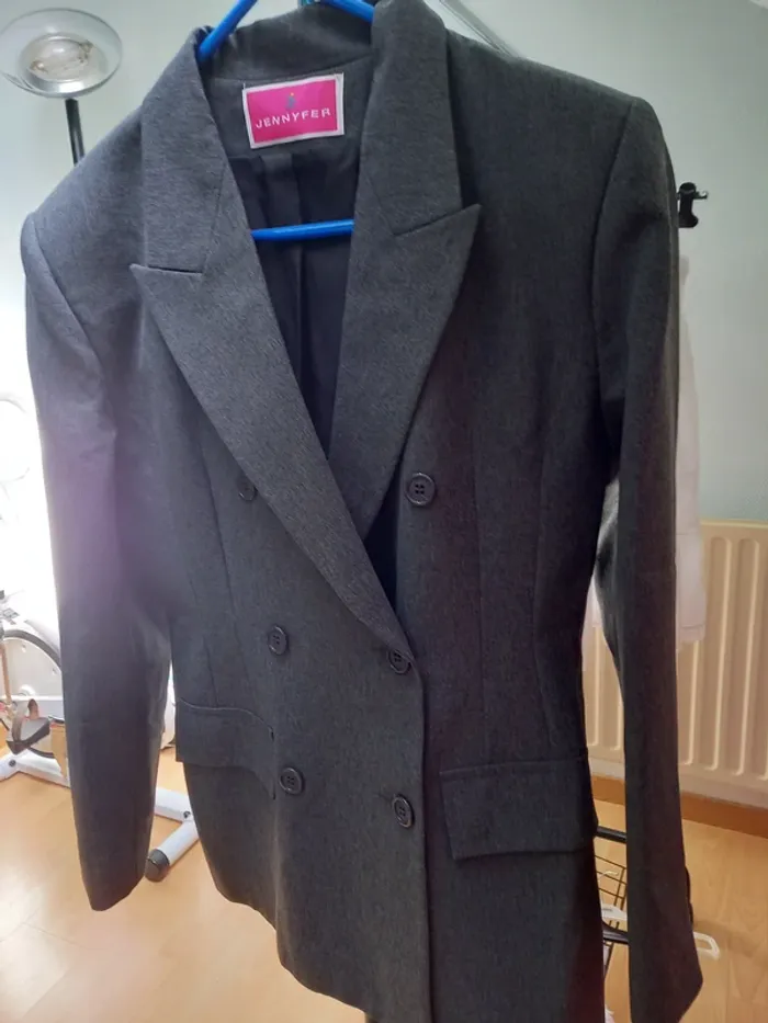 Tailleur gris 38 40 - photo numéro 4