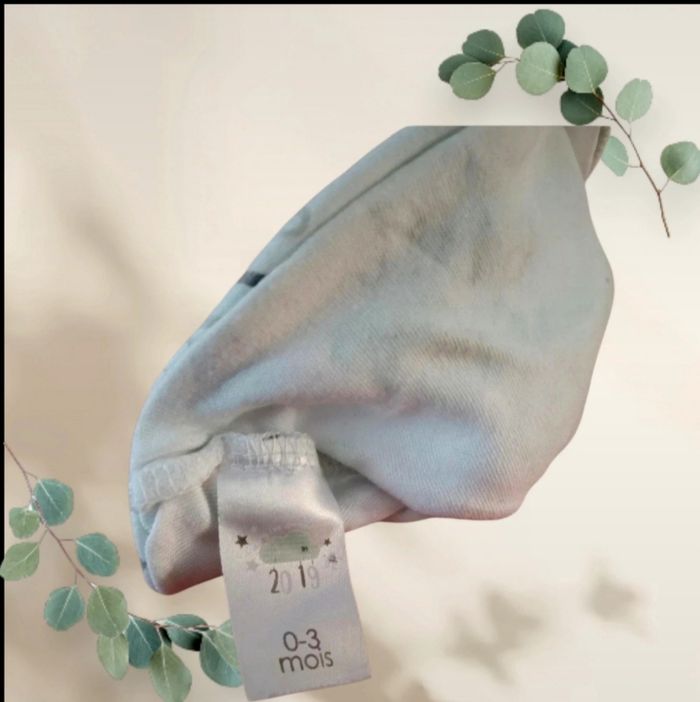 Bonnet de Naissance Bébé - 0-3 Mois - Motif 2019 - photo numéro 3