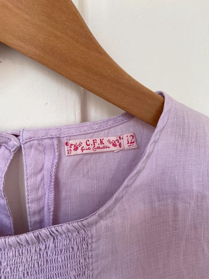 Blouse en lin CFK taille 12 ans - photo numéro 7