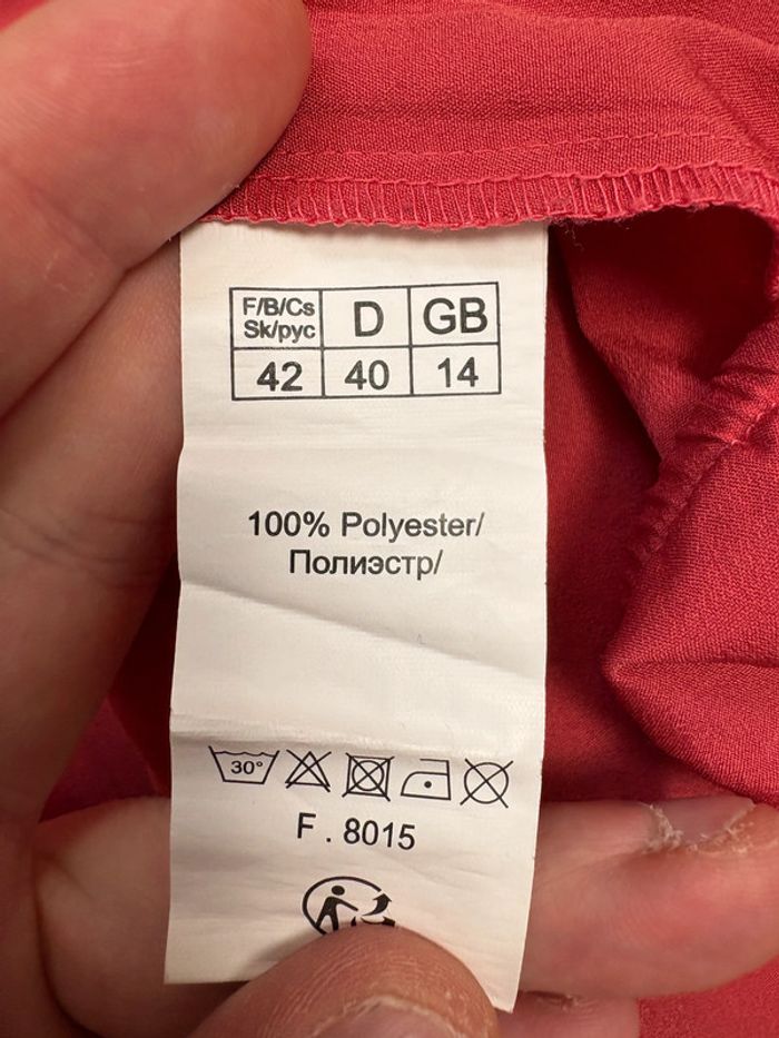 Blouse Blancheporte | Rouge avec motifs | Taille 42 - photo numéro 4