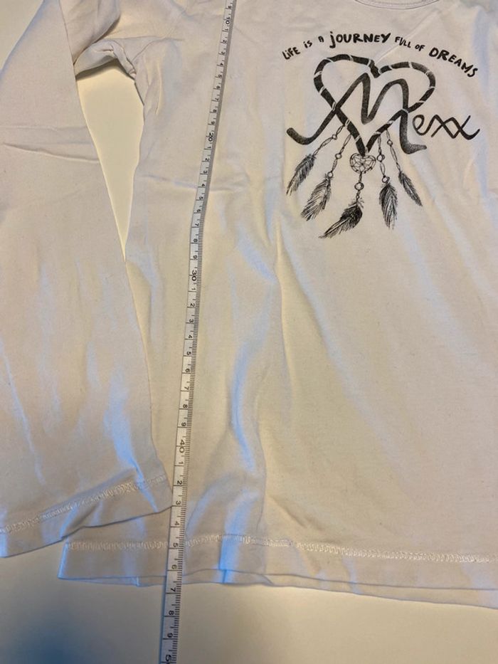 Tee shirt ML blanc Mexx 10 ans - photo numéro 6