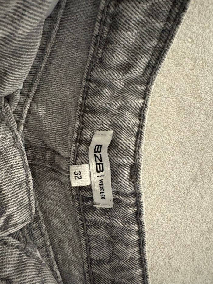 jeans wide leg gris - photo numéro 3