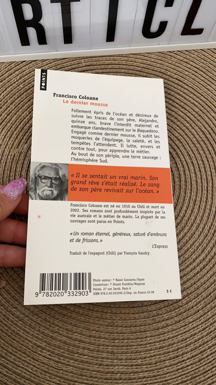 Livre le denier mousse de Francisco Coloane - photo numéro 2