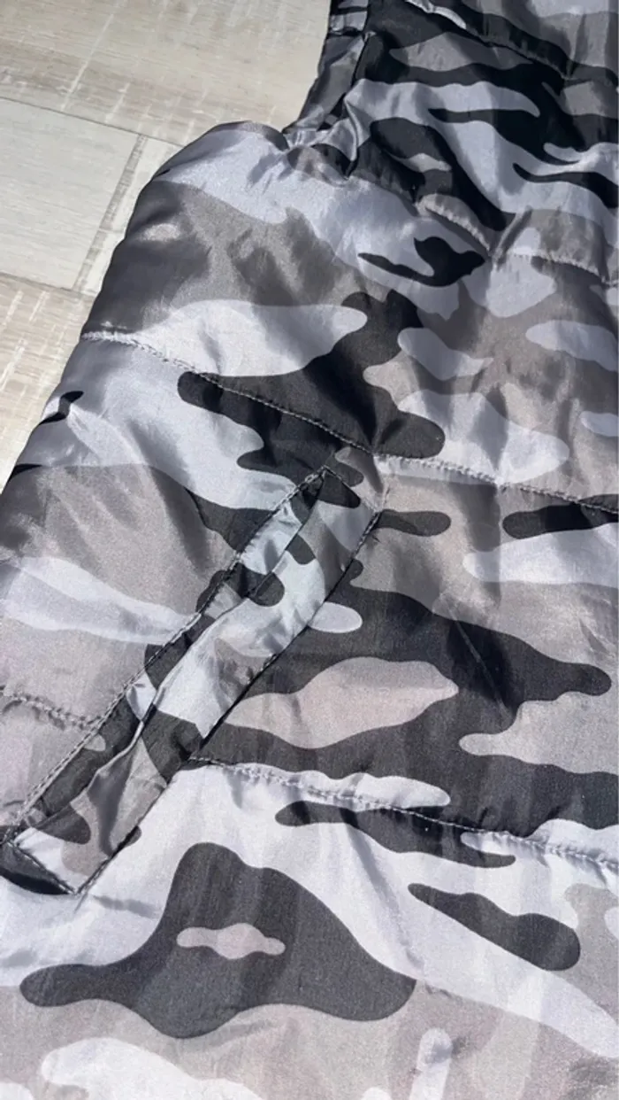 Veste militaire grise sans manche garçon - photo numéro 2