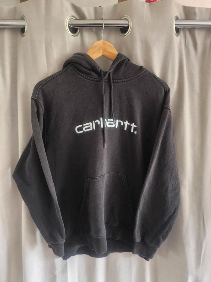 Sweat hoodie noir Carhartt taille S très bon état