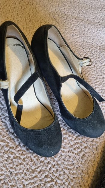 Paire d'escarpins noirs en velours