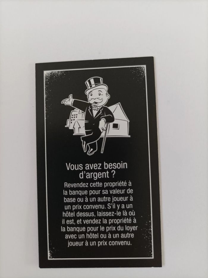 Carte propriété avenue Foch pièce détachée Monopoly édition tricheurs Hasbro gaming #A28 - photo numéro 2