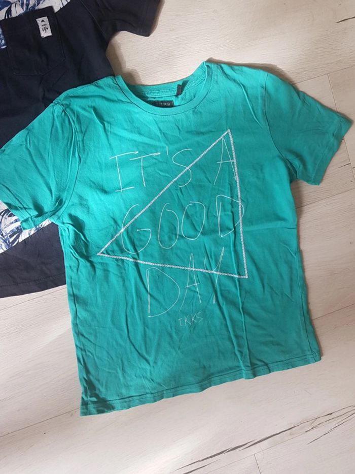 Lot de 2 tee shirts garçon 12 ans ikks - photo numéro 2