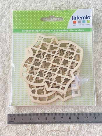 Kit 3 pièces décoration en bois Artemio