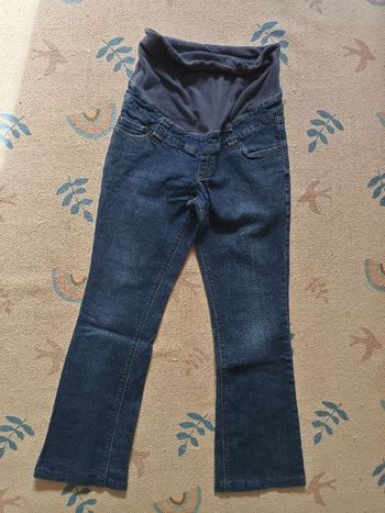 Pantalon jean bleu femme enceinte cocoon la redoute 36/38