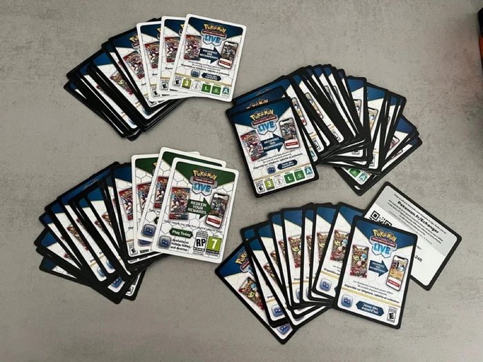 Carte Pokémon Jcc Pokémon live lot de 127 cartes