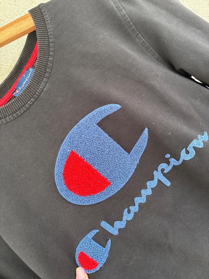 Pull noir champion taille S - photo numéro 3
