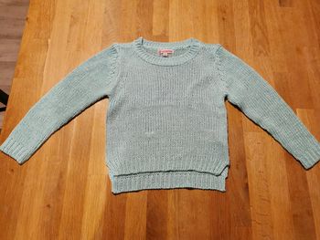 Pull grosse maille bleu pailleté 23 mois U Essentiel