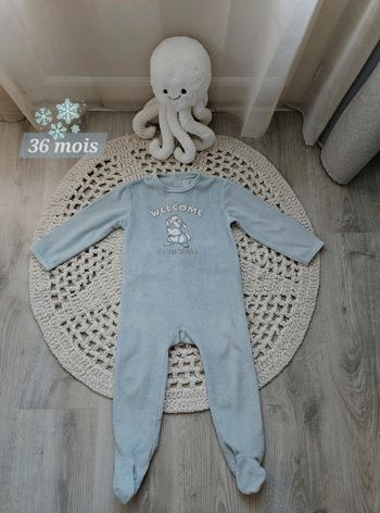 Mixte: Pyjama velours Pan Pan 36 mois