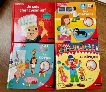Lot de Livres kididoc / le cirque / Le corps  / Les métiers  / Je suis cuisinier