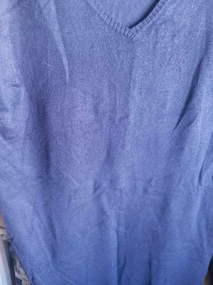 Pull tunique bleu marine T2 Monoprix - photo numéro 3