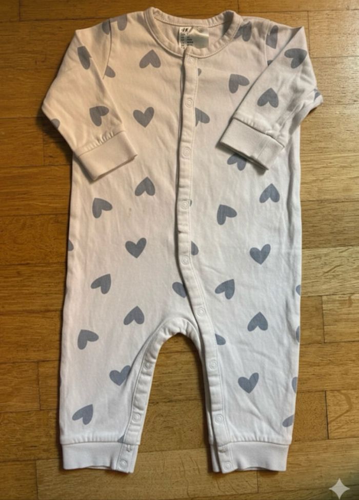 💖 Lot de 4 Pyjamas/Grenouillères H&M - Taille 4 à 6 Mois - photo numéro 5