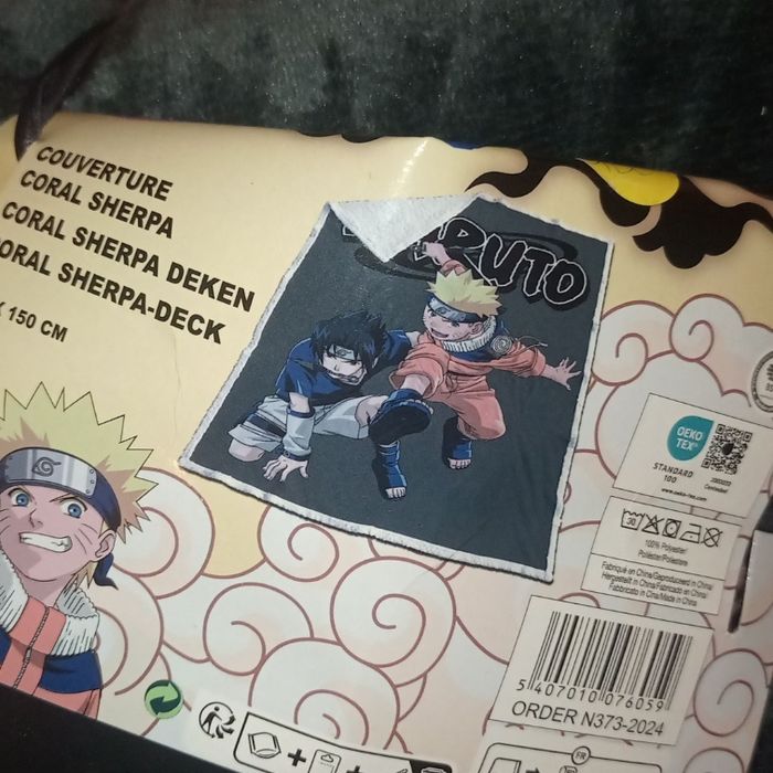Grande couverture en sherpa naruto - photo numéro 3