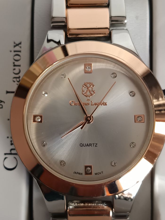 MONTRE Quartz Femme Rose Argenté CXL 0723 Christian LACROIX NEUVE avec boite - photo numéro 5