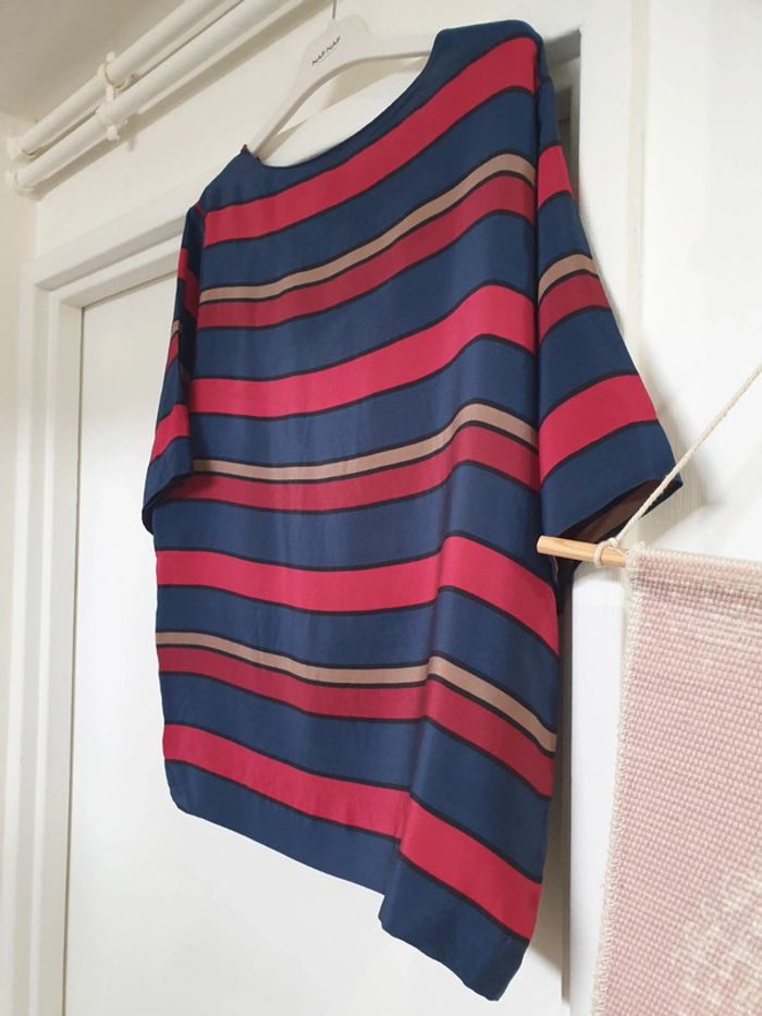 Top Haut Blouse 100% soie Maje Taille 1