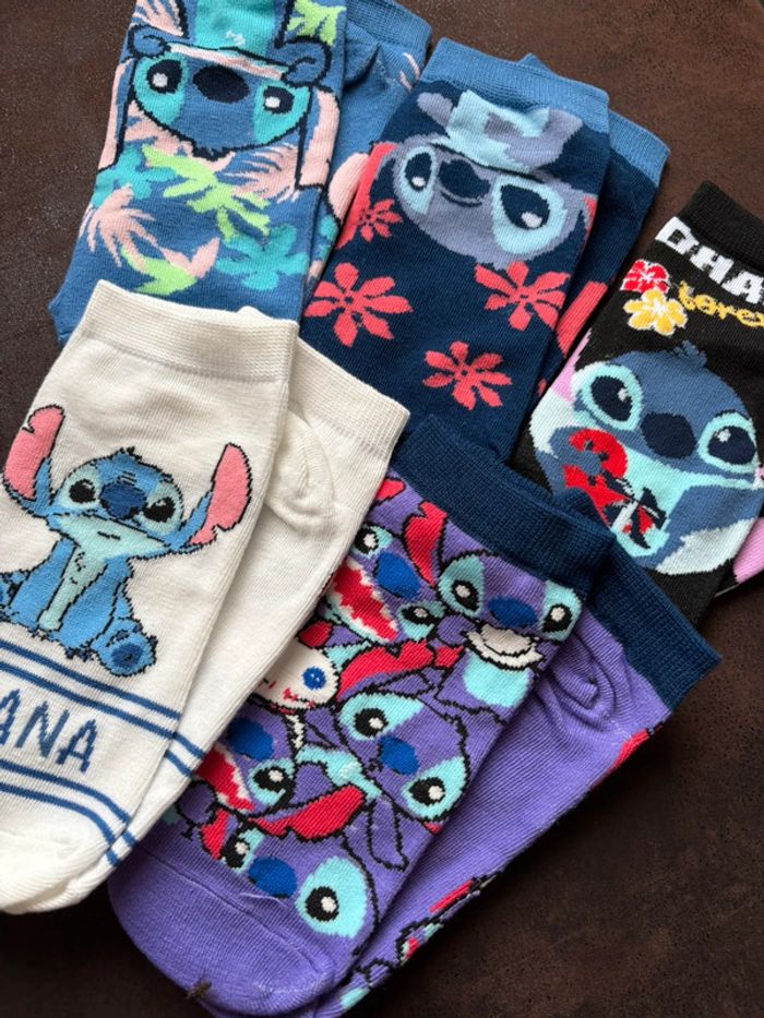 Lot de 5 paires de chaussettes Stitch