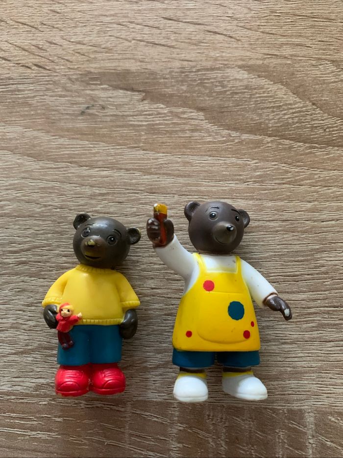 6 figurines petit ours brun jeux et loisirs - photo numéro 6