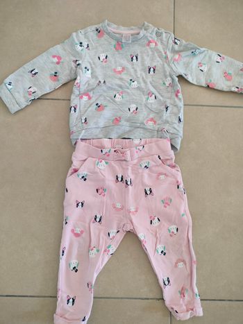 Ensemble fille 80 cm