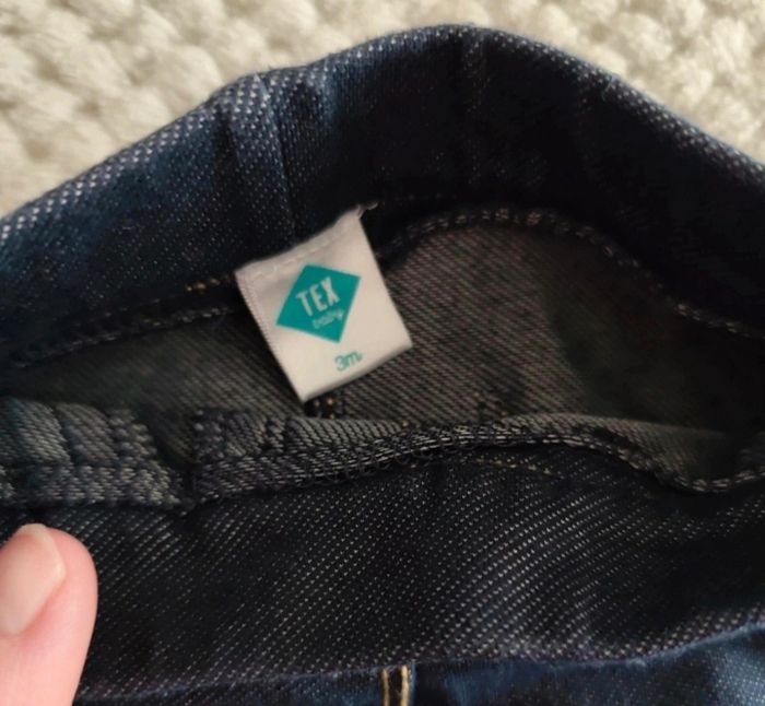 Joli Pantalon Jeggings Bébé type Denim Confortable 3 mois - photo numéro 3