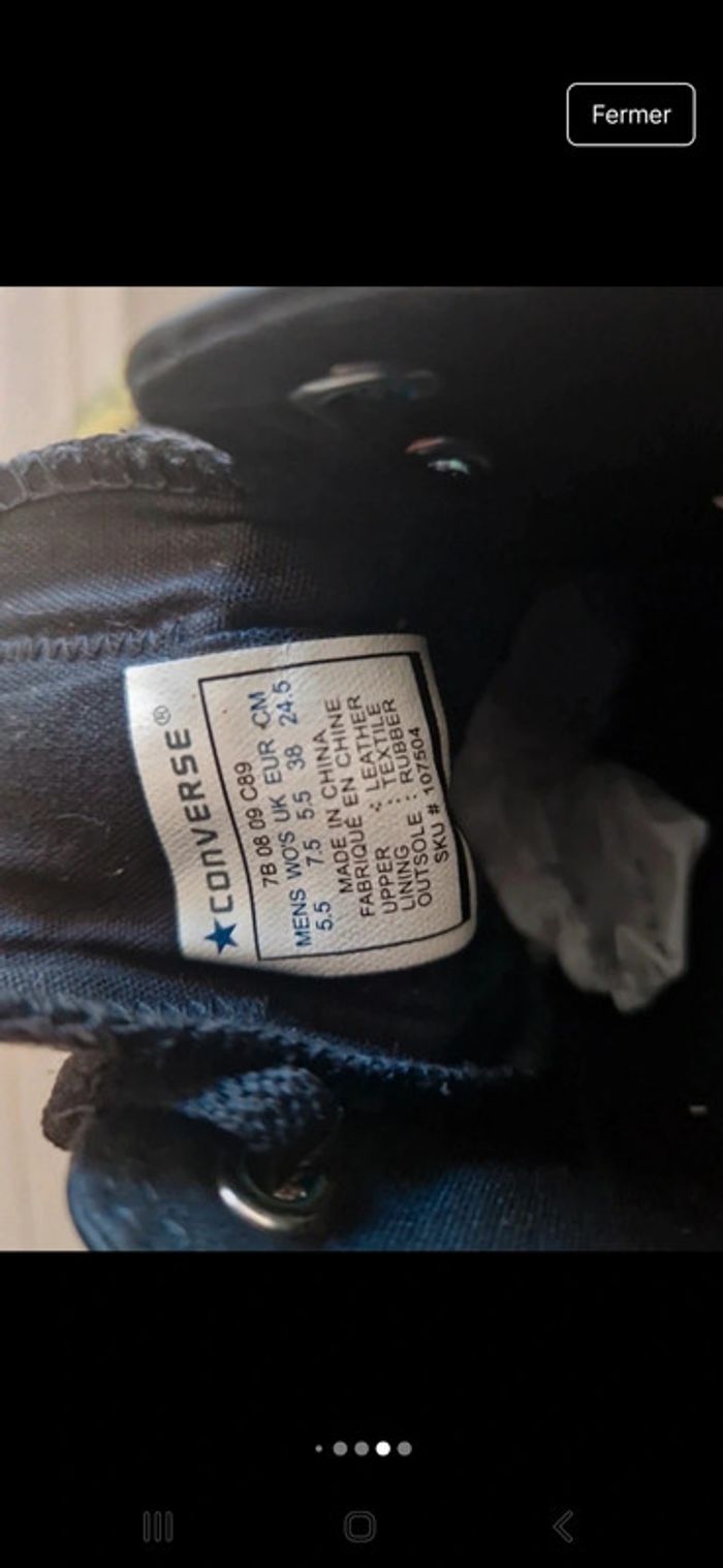 Converse noires 💣 - photo numéro 20