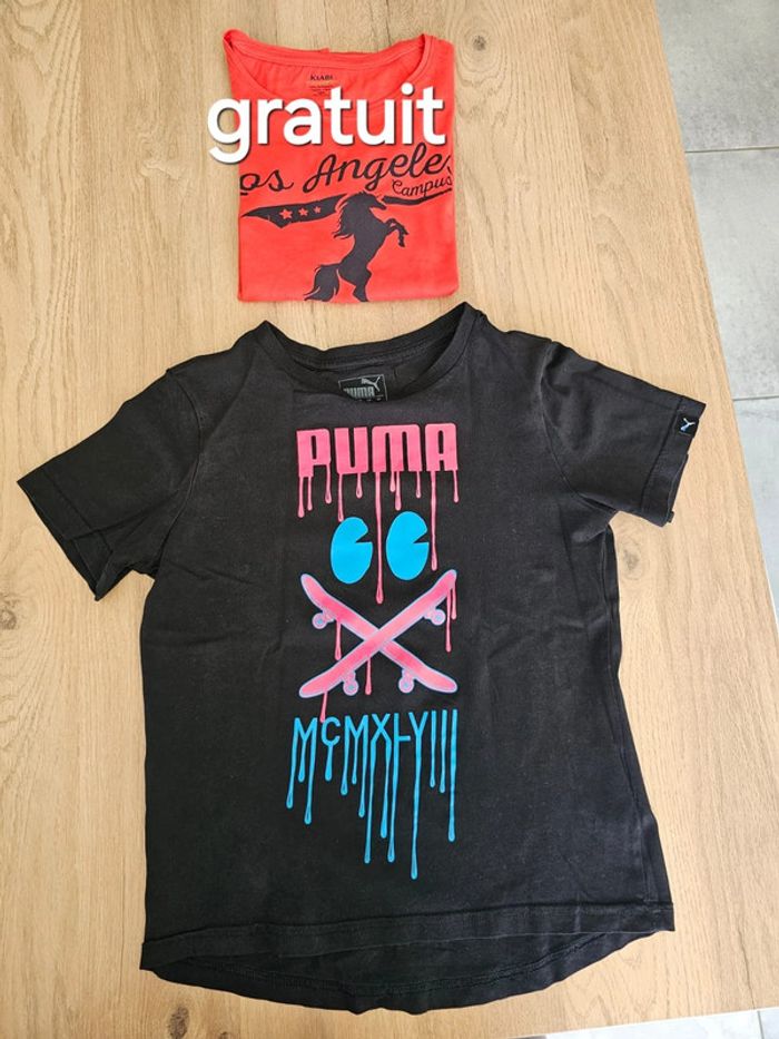 TEE shirt puma fille 10 ans + 1 gratuit - photo numéro 8