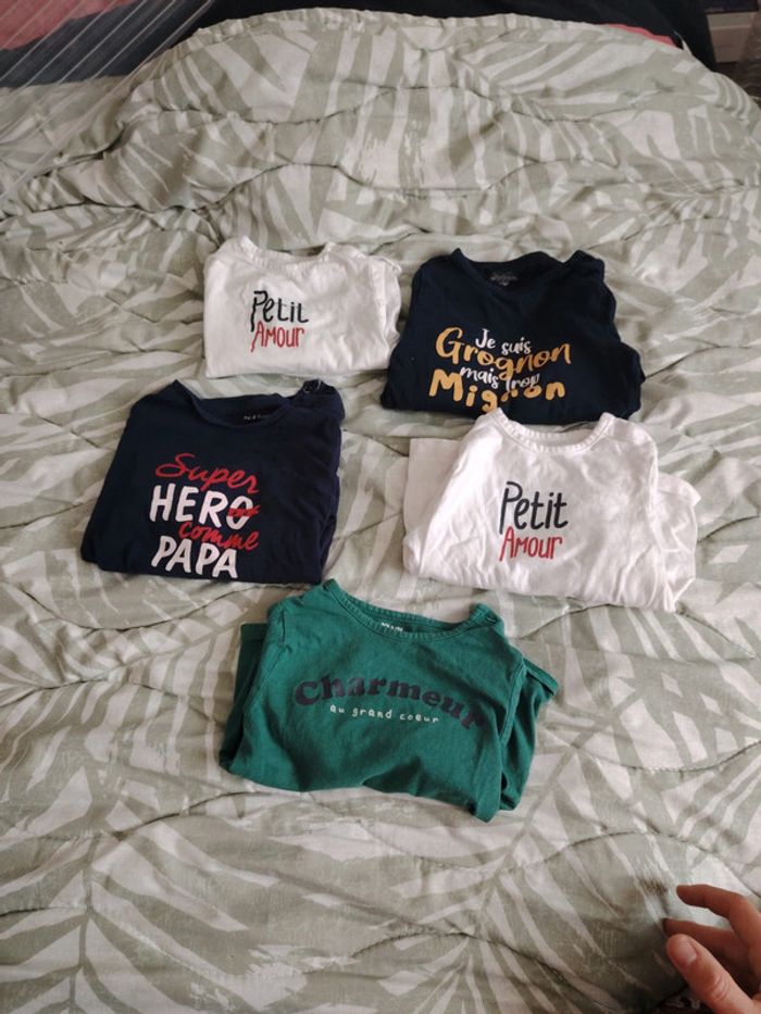 Lot t shirt manche longue 18 mois