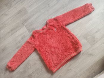 sweat pull 10 ans corail doux et chaud fourore